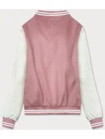 Růžová dámská bunda typu bomber model 18141022 - J.STYLE