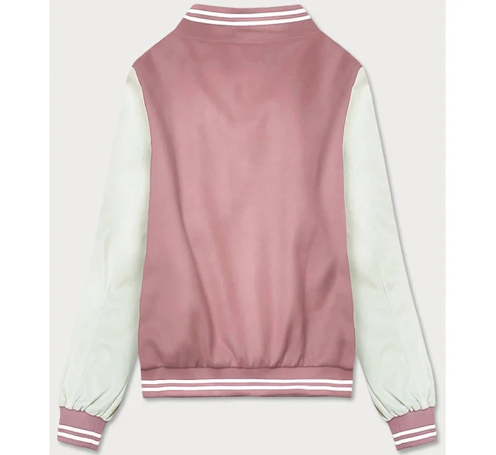 Růžová dámská bunda typu bomber model 18141022 - J.STYLE