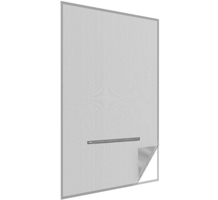 MOSKYTIÉRA NA STŘEŠNÍ OKNO 140X170 ČERNÝ POLYESTER + PÁSEK NA SUCHÝ ZIP