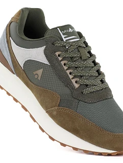 Pánská khaki kožená sportovní polobotka Mcrthur MA254