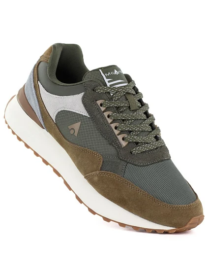 Pánská khaki kožená sportovní polobotka model 22116063 - McArthur
