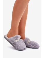 Dámské Pantofle S Kožíškem A Šedé model 21681746 - Boto Dámské Pantofle S Kožíškem A Šedé model 21681746 - Boto