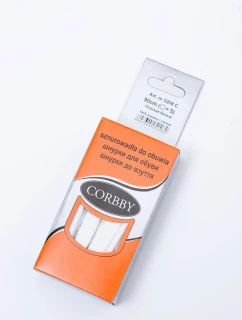 Bílé Ploché Bavlněné Šněrování Corbby