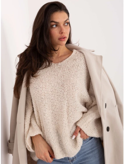 Jumper CH SW 72630.79 světle béžový
