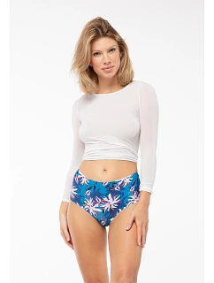 Dámské kalhotky Tissento Simple Maxi modré s květy- Julimex