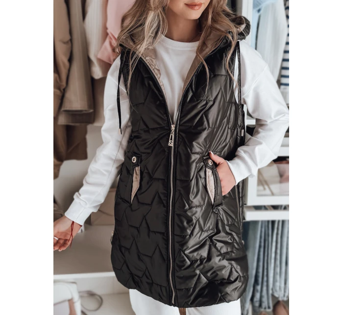 Dámská přechodná prošívaná vesta černá Dstreet model 21984314 - FashionStreet