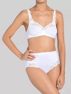 Sloggi Romance - Maxi kalhotky z bavlny Supima® s krajkovým lemem Sloggi