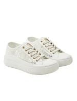 Lee Cooper dámské sportovní boty white platform lace-up dámské
