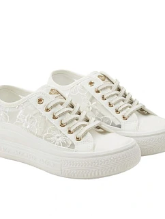 Lee Cooper dámské sportovní boty white platform lace-up dámské