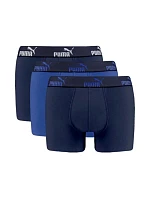 Puma boxerky, pánské spodky Boxershorts, balení po 3 kusech, modré, tmavě modré Puma boxerky, pánské spodky Boxershorts, balení po 3 kusech, modré, tmavě modré
