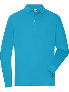 JN Pánské pracovní piqué polo s dlouhým rukávem 02. turquoise model 22533533 - Daiber
