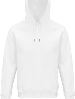SOL'S Stellar Unisex raglánová mikina s kapucí z bio bavlny 25.3568 white