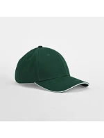 Beechfield B 820C 6 panelová kšiltovka EarthAware® 53.820C bottle green/white Beechfield B 820C 6 panelová kšiltovka EarthAware® 53.820C bottle green/white