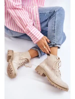 Flat Boots Lewski Shoes model 21607535 Světle béžová - Boto