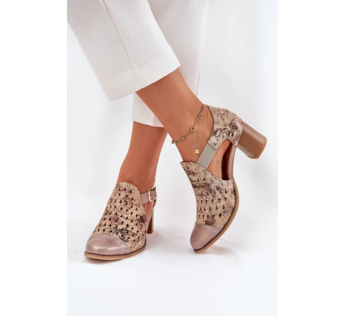 Dámské kožené boty model 21693687 - Maciejka