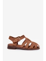 Dámské sandály s Zlatým přezkou Camel model 21937607 - Boto