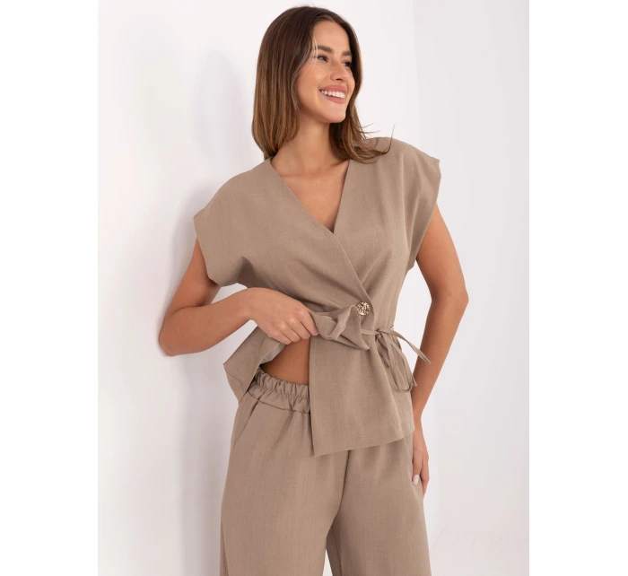 Komplet IT KMPL model 21388984 ciemny bezowy - FPrice Komplet IT KMPL model 21388984 ciemny bezowy - FPrice