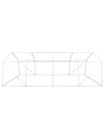 ZAHRADNÍ TUNEL 300x600x200 cm PE KONSTRUKCE ZELENÁ OCEL