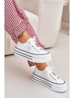 Dámské Tenisky Na Platformě Se Zlatými Doplňky Bílé Fiorina Dámské Tenisky Na Platformě Se Zlatými Doplňky Bílé Fiorina