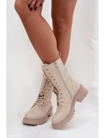 Dámské workery s přezkami Medvídek Srdce Béžové model 21744667 - Boto Dámské workery s přezkami Medvídek Srdce Béžové model 21744667 - Boto