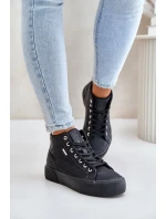 Zateplené Dámské Tenisky S Prošíváním Big Star Černé