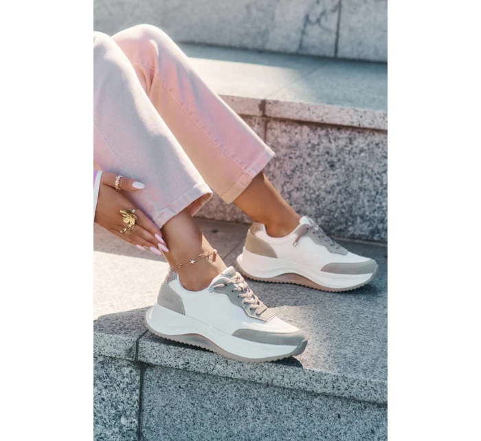 Dámské semišové tenisky na platformě Big Star HI-POLY SYSTEM – béžové Dámské semišové tenisky na platformě Big Star HI-POLY SYSTEM – béžové