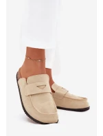 Dámské pantofle na korkové platformě – béžové Nivalia Dámské pantofle na korkové platformě – béžové Nivalia