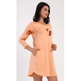 Dámské domácí šaty s tříčtvrtečním rukávem Patricia