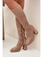 Kozačky na podpatku model 217762 Step in style Kozačky na podpatku model 217762 Step in style