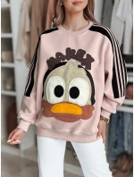 Dámská oversize mikina se  růžová Dstreet model 21989204 - FashionStreet