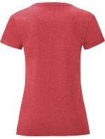 Fruit of the Loom Lady-Fit Iconic 150 T Dámské tričko 16.1432 heather red Fruit of the Loom Lady-Fit Iconic 150 T Dámské tričko 16.1432 heather red
