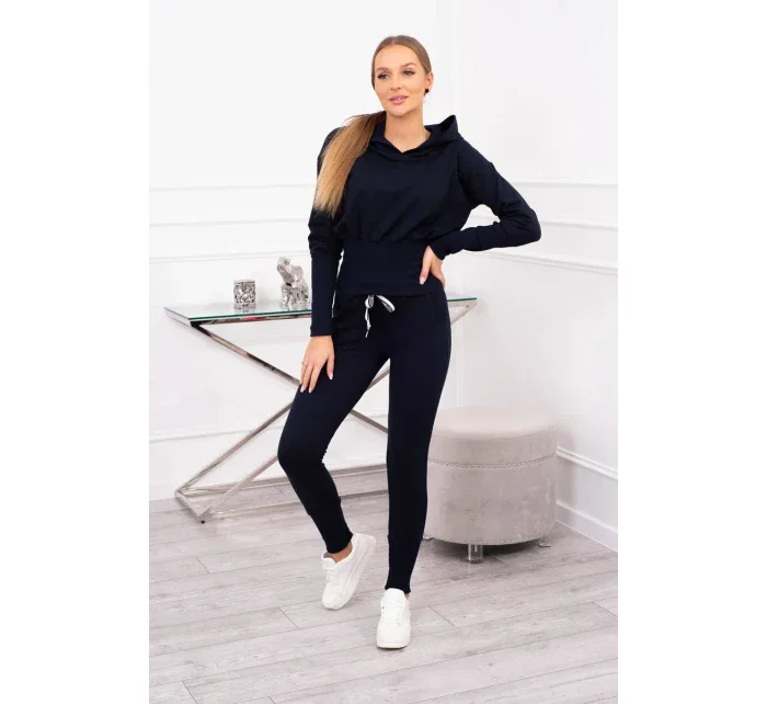 Sada s širokými žebry tmavě modrá