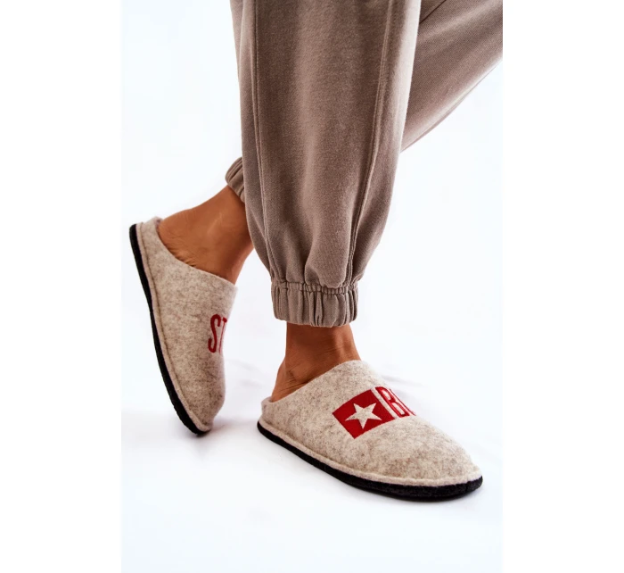 Domácí pantofle Big Star KK276021 Béžová