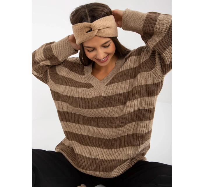 Dámský svetr LC SW 8030 tmavě lila Dámský svetr LC SW 8030 tmavě lila