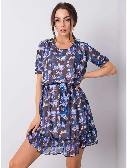 Šaty LK SK model 17355782 černá a modrá - FPrice