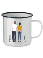 Personalizovaný retro plecháček s párem 