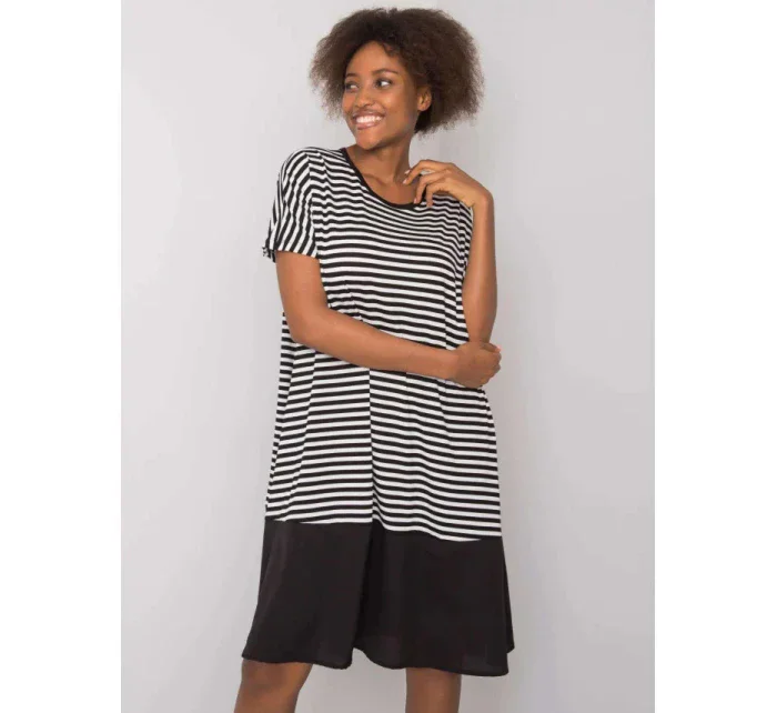 Dámské šaty TO-SK-1630.71P Černá s bílou - FPrice