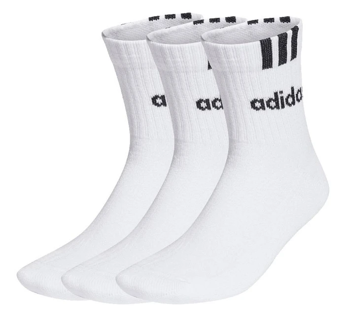Ponožky adidas 3-Stripes Linear Half-Crew Cushioned 3p HT3437