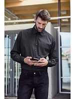 JN Popelínová business košile s dlouhým rukávem 02.0 carbon model 22487512 - Daiber JN Popelínová business košile s dlouhým rukávem 02.0 carbon model 22487512 - Daiber
