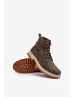Pánské Trapery Memory Foam Botky Big Star KK174205 Khaki