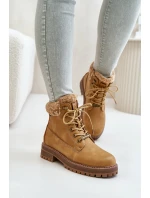 Zateplené dámské boty Big Star model 21671593 Camel - Big Star Shoes