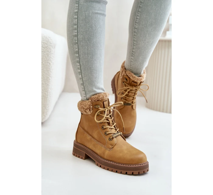 Zateplené dámské boty Big Star model 21671593 Camel - Big Star Shoes