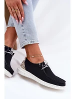 Lehké Textilní Polobotky Dámské  Černé model 21694804 - VINCEZA