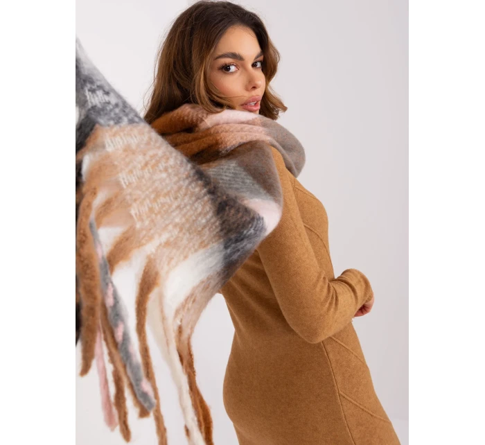 Szalik AT SZ model 19776032 jasny brązowy - FPrice