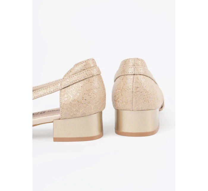 Praktické polobotky zlaté dámské Obcas Praktické polobotky zlaté dámské Obcas