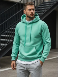 Pánská mikina s kapucí mint FashionStreet BX4946
