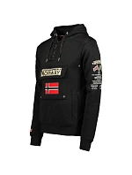 Pánská sportovní mikina BLACK DB MEN 100 s kapucí, černá model 22306434 - Geographical Norway Pánská sportovní mikina BLACK DB MEN 100 s kapucí, černá model 22306434 - Geographical Norway