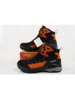 pánská trekingová sportovní obuv model 21917868 Goretex kožená černá oranžová - Aku