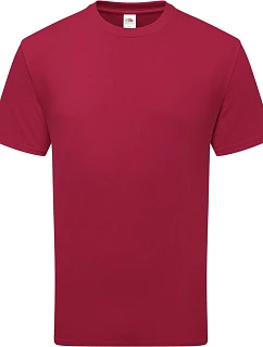 Fruit of the Loom Pure Cotton T Tričko z těžké bio bavlny 16.1362 cranberry