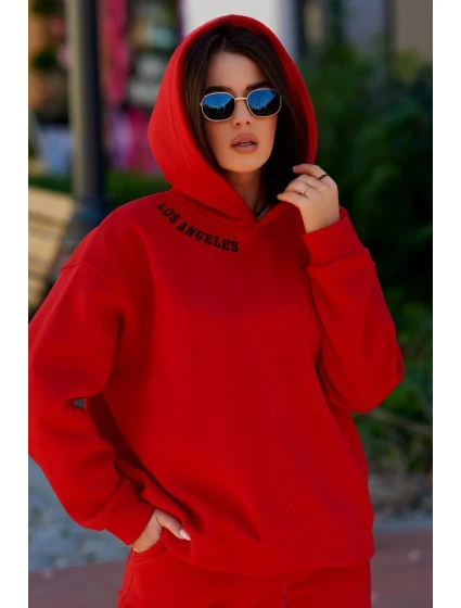 Izolovaná souprava s výšivkou Los Angeles červený